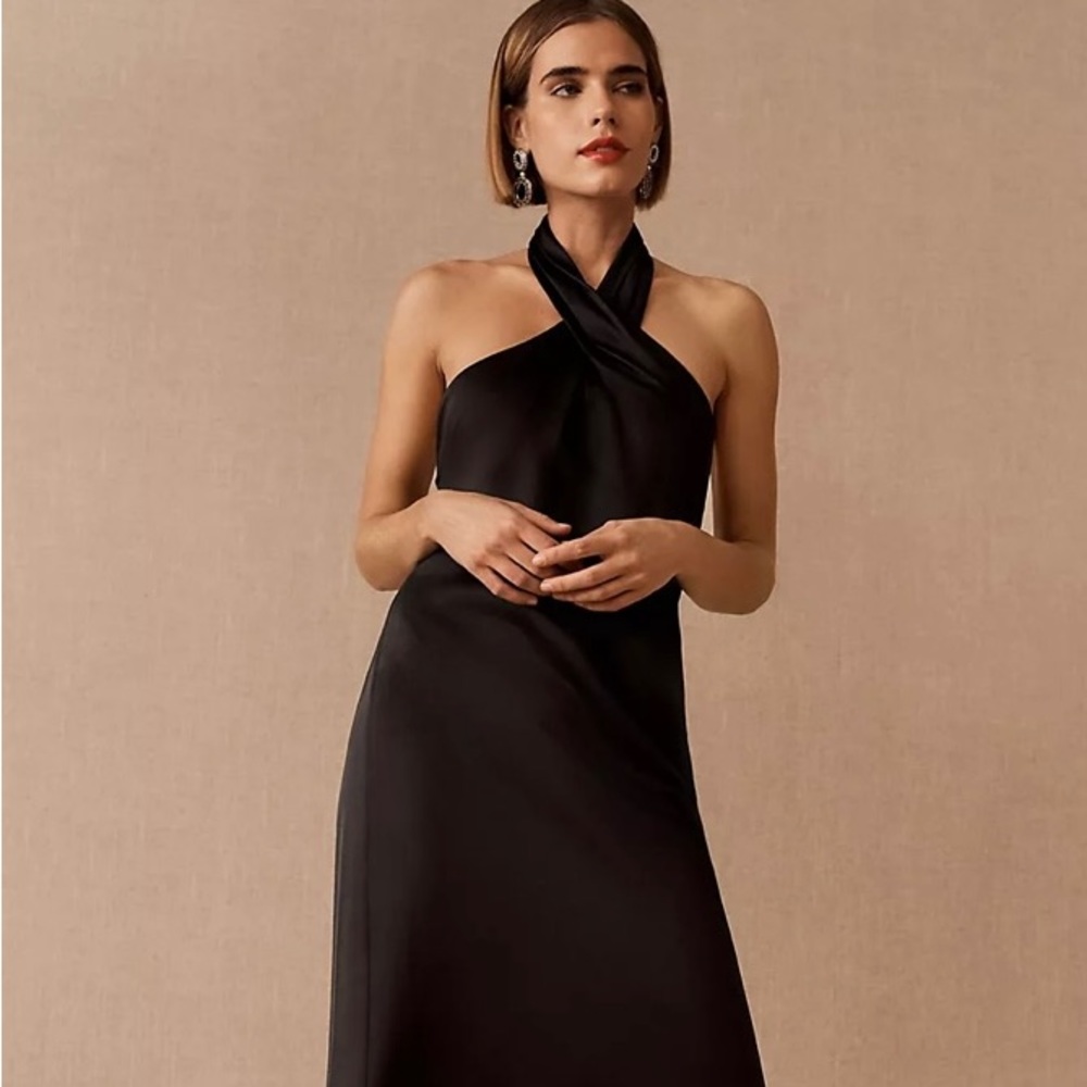 BHLDN Ruby Satin Charmeuse Dress